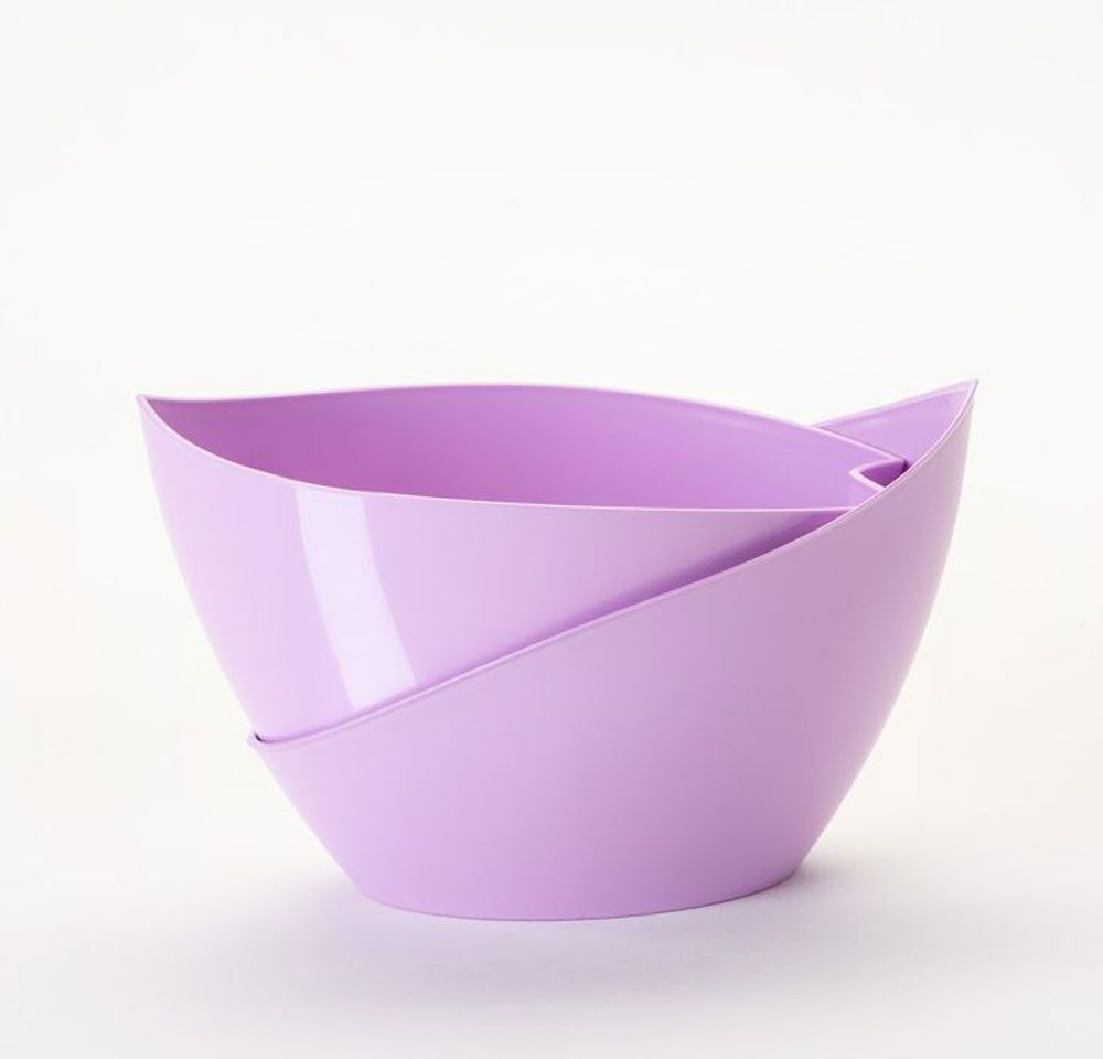 Samozavlažovací květináč Doppio - fialová